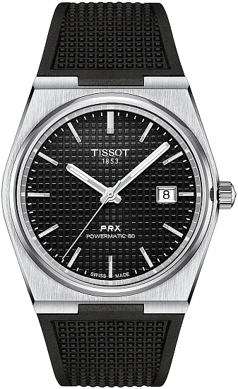 Tissot PRX 40 Powermatic 80 Black Dial Black Strap T1374071705100