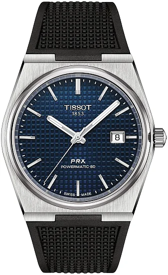 Tissot PRX 40 Powermatic 80 Blue Dial Black Strap T1374071704100