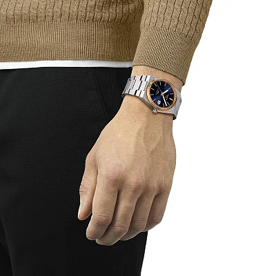 Tissot PRX 40 Powermatic 80 Dark Blue Dial 18k Gold Bezel T931.407.41.041.00