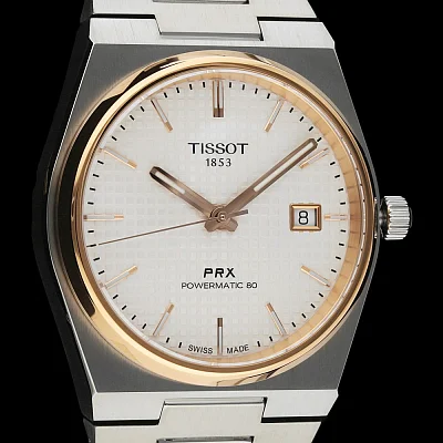 Tissot PRX 40 Powermatic 80 Silver Dial Rose Gold PVD T137.407.21.031.00