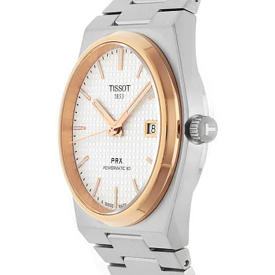 Tissot PRX 40 Powermatic 80 Silver Dial Rose Gold PVD T137.407.21.031.00