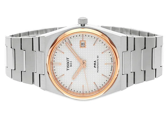 Tissot PRX 40 Powermatic 80 Silver Dial Rose Gold PVD T137.407.21.031.00