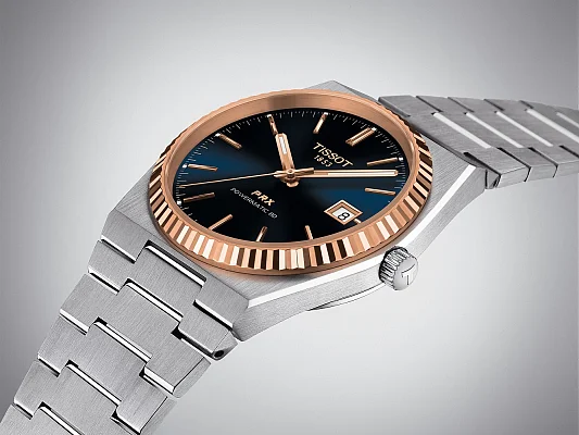 Tissot PRX 40 Powermatic 80 Dark Blue Dial 18k Gold Bezel T931.407.41.041.00