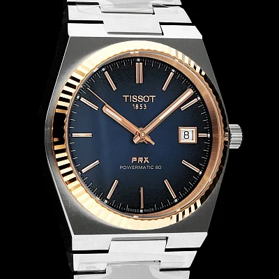 Tissot PRX 40 Powermatic 80 Dark Blue Dial 18k Gold Bezel T931.407.41.041.00