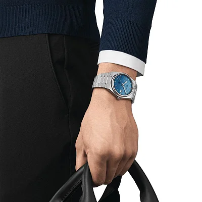 Tissot PRX 40 Powermatic 80 Chameleon Ice Blue Dial T137.407.11.351.01
