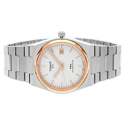 Tissot PRX 40 Powermatic 80 Silver Dial Rose Gold PVD T137.407.21.031.00