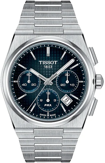 Tissot PRX 42 Automatic Chronograph Blue Dial A05 Valjoux T1374271104101