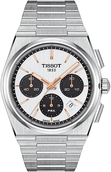 Tissot PRX 42 Automatic Chronograph Panda Dial A05 Valjoux T1374271101100