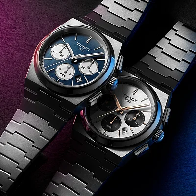 Tissot PRX 42 Automatic Chronograph Panda Dial A05 Valjoux T137.427.11.011.00