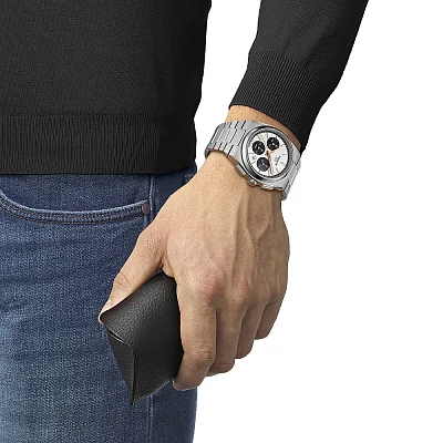 Tissot PRX 42 Automatic Chronograph Panda Dial A05 Valjoux T137.427.11.011.00