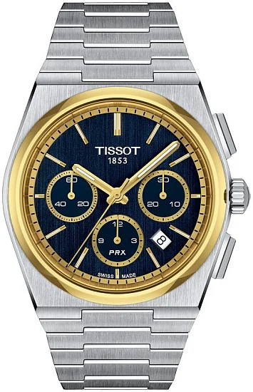 Tissot PRX 42 Automatic Chronograph Blue Dial A05 Valjoux Bucherer Limited Edition T1374272104100