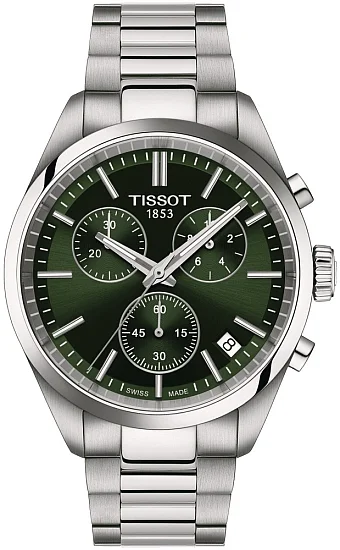 Tissot PR 100 Chrono Green Dial T1504171109100