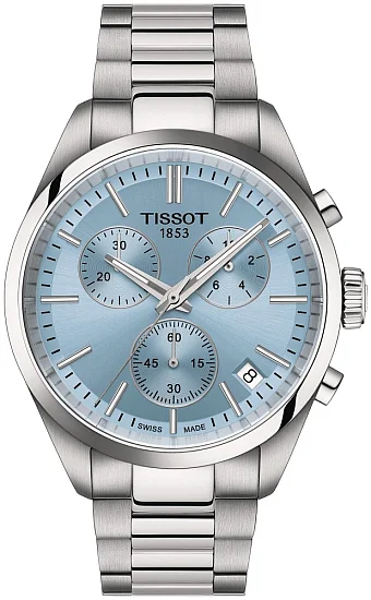 Tissot PR 100 Chrono Ice Blue Dial T1504171135100