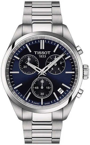 Tissot PR 100 Chrono Dark Blue Dial T1504171104100