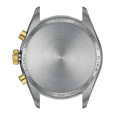 Tissot PR 100 Chrono Silver Dial Bicolor PVD T150.417.22.031.00