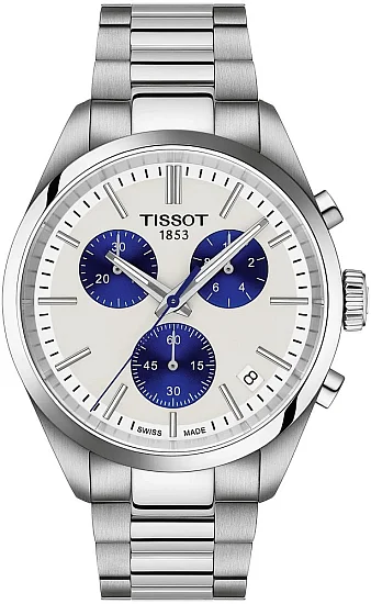 Tissot PR 100 Chrono Blue Panda Dial T1504171101100