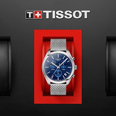 Tissot PR 100 Chrono Mesh Blue T101.417.11.041.00