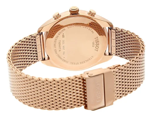 Tissot PR 100 Chrono Mesh Rose Gold PVD T101.417.33.031.01