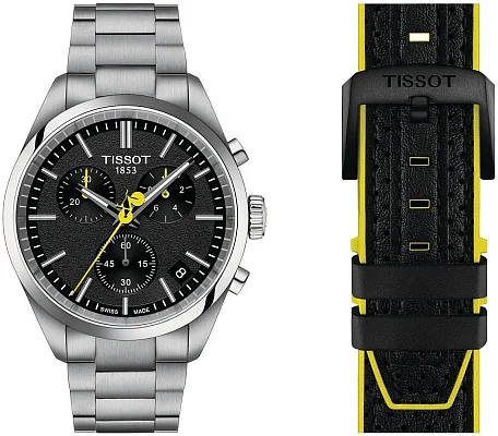 Tissot PR 100 Chrono Tour de France Cycling 2026 Special Edition Set T150.417.11.051.00