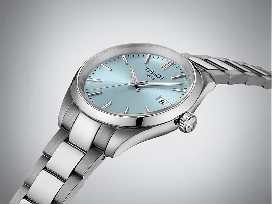 Tissot PR 100 Lady Ice Blue Dial T150.210.11.351.00