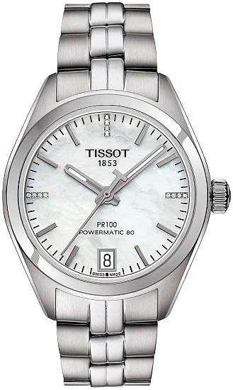 Tissot PR 100 Lady Powermatic 80 Diamonds T1012071111600