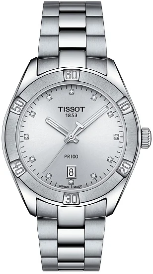 Tissot PR 100 Lady Sport Chic Silver Dial Diamonds T1019101103600