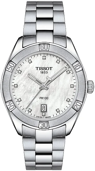 Tissot PR 100 Lady Sport Chic Silver Dial Diamonds T1019101111600