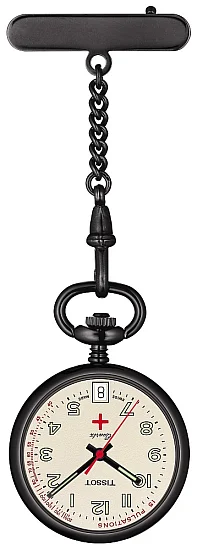 Tissot Pocket Pendants Nurse Watch Pulsometer Black PVD T81722492