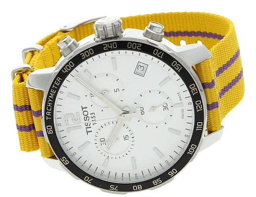 Tissot Quickster Chrono NATO NBA Los Angeles Lakers Special Edition T095.417.17.037.05