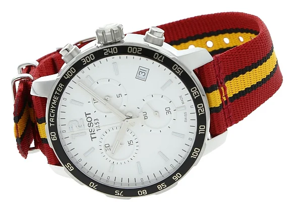 Tissot Quickster Chrono NATO NBA Miami Heat Special Edition T095.417.17.037.08