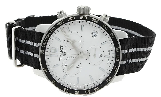 Tissot Quickster Chrono NATO NBA San Antonio Spurs Special Edition T095.417.17.037.07