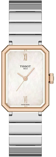 Tissot SRV Pearl Dial Rose Gold PVD Steel Bracelet T1601102111300
