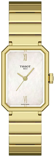 Tissot SRV Pearl Dial Yellow Gold PVD Steel Bracelet T1601103311300