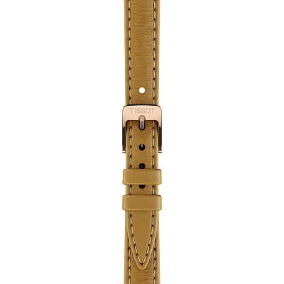Tissot SRV Silver Dial Brown Leather Strap Rose Gold PVD T160.110.36.033.00