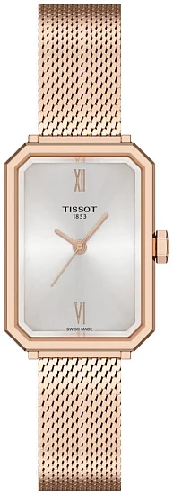 Tissot SRV Grey Dial Rose Gold PVD Mesh Bracelet T1601103303300