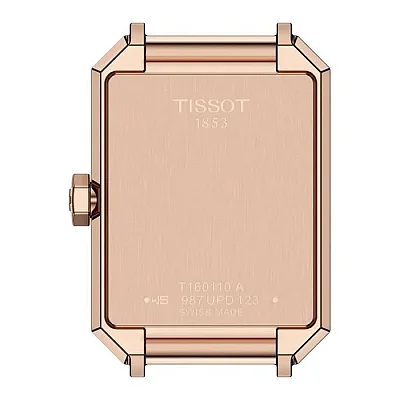 Tissot SRV White Pearl Dial Leather Strap Rose Gold PVD T160.110.36.113.00