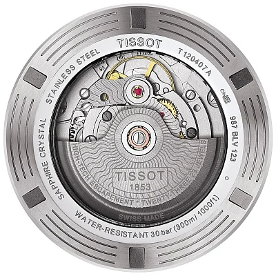 Tissot Seastar 1000 Automatic Ceramic Powermatic 80 43mm Black Rubber Blue Gradient Dial T120.407.17.041.00
