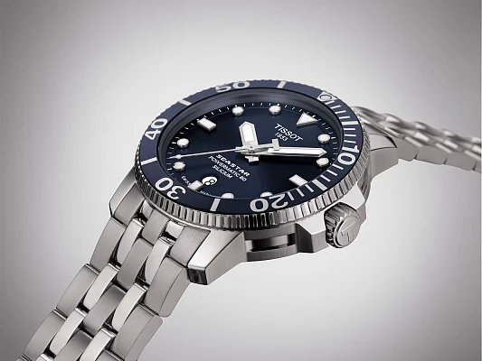 Tissot Seastar 1000 Automatic Powermatic 80 43mm Steel Bracelet Dark Blue Dial T120.407.11.041.01
