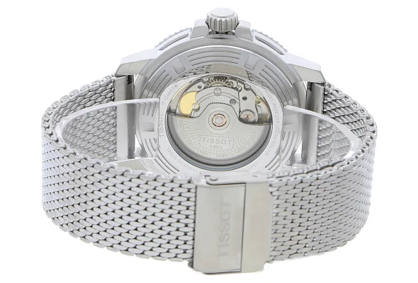 Tissot Seastar 1000 Automatic Powermatic 80 43mm Steel Bracelet Green Dial Mesh T120.407.11.091.00