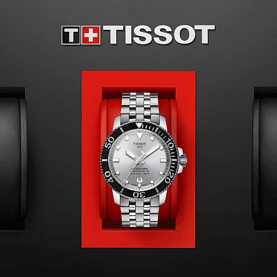 Tissot Seastar 1000 Automatic Powermatic 80 43mm Steel Bracelet Silver Dial T120.407.11.031.00