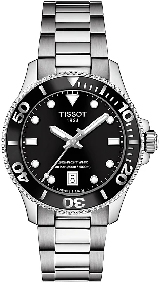 Tissot Seastar 1000 Lady Quartz 36mm Black Bracelet T1202101105100
