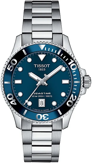 Tissot Seastar 1000 Lady Quartz 36mm Blue Bracelet T1202101104100