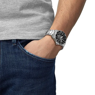 Tissot Seastar 1000 Powermatic 40mm Dark Dial Steel Bracelet T120.807.11.051.00