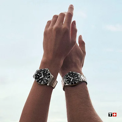 Tissot Seastar 1000 Quartz 40mm Black Dial Steel Bracelet T120.410.11.051.00