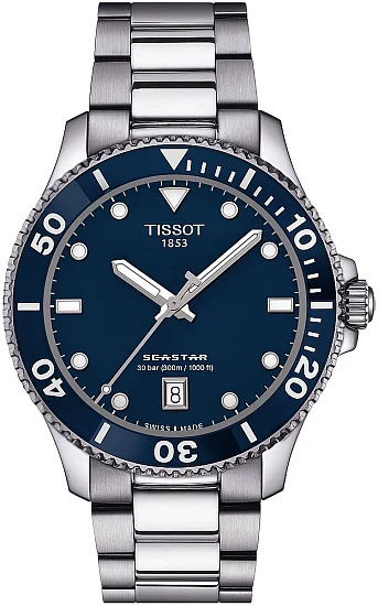 Tissot Seastar 1000 Quartz 40mm Blue Dial Steel Bracelet T1204101104100