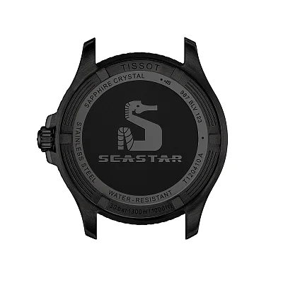 Tissot Seastar 1000 Quartz 40mm Red Dial Black Steel Bracelet T120.410.33.421.00