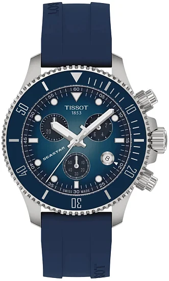 Tissot Seastar 1000 Quartz Chronograph 38mm Dark Blue Dial T1202171704100