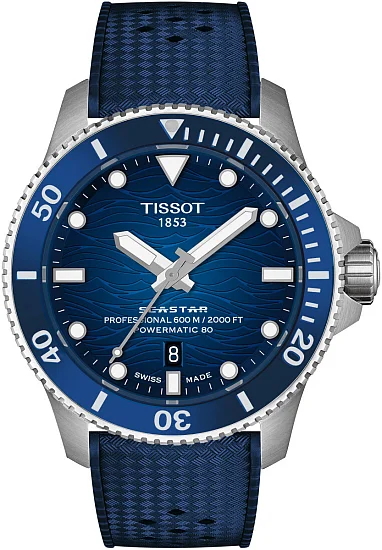 Tissot Seastar 2000 Professional Automatic Powermatic 80 44mm Dark-Blue Dial T1209071704100