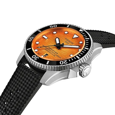 Tissot Seastar 2000 Professional Automatic Powermatic 80 44mm Orange Dial T120.907.17.281.00
