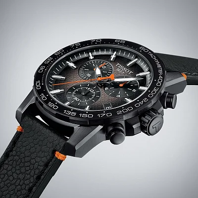 Tissot Supersport 45 Chrono NBA Special Edition Black Gradient Dial Black PVD T125.617.36.081.00